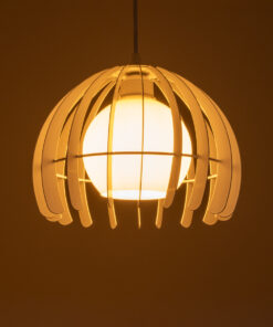 Alternative view of GLOBOSTAR® INGLEY 01225 Μοντέρνο Κρεμαστό Φωτιστικό Οροφής με Ντουί 1 x E27 AC 220-240V IP20 - Λευκό - Μ26 x Π26 x Υ21cm