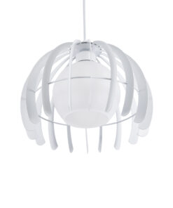 GLOBOSTAR® INGLEY 01225 Μοντέρνο Κρεμαστό Φωτιστικό Οροφής με Ντουί 1 x E27 AC 220-240V IP20 - Λευκό - Μ26 x Π26 x Υ21cm 16 01225 6