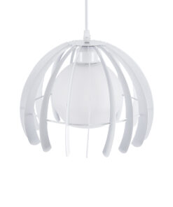 GLOBOSTAR® INGLEY 01225 Μοντέρνο Κρεμαστό Φωτιστικό Οροφής με Ντουί 1 x E27 AC 220-240V IP20 - Λευκό - Μ26 x Π26 x Υ21cm 17 01225 7