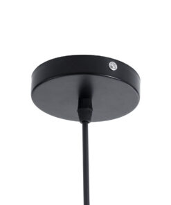 GLOBOSTAR® INGLEY 01226 Μοντέρνο Κρεμαστό Φωτιστικό Οροφής με Ντουί 1 x E27 AC 220-240V IP20 - Μαύρο & Λευκό - Μ26 x Π26 x Υ21cm 20 01226 10