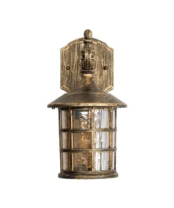 GLOBOSTAR® PHAROS 01228 Vintage Φωτιστικό Τοίχου - Απλίκα με Ντουί 1 x E27 AC 220-240V IP20 - Μπρούτζινο Εφέ Σκουριάς - Μ17 x Π19 x Υ29cm 11 01228 4