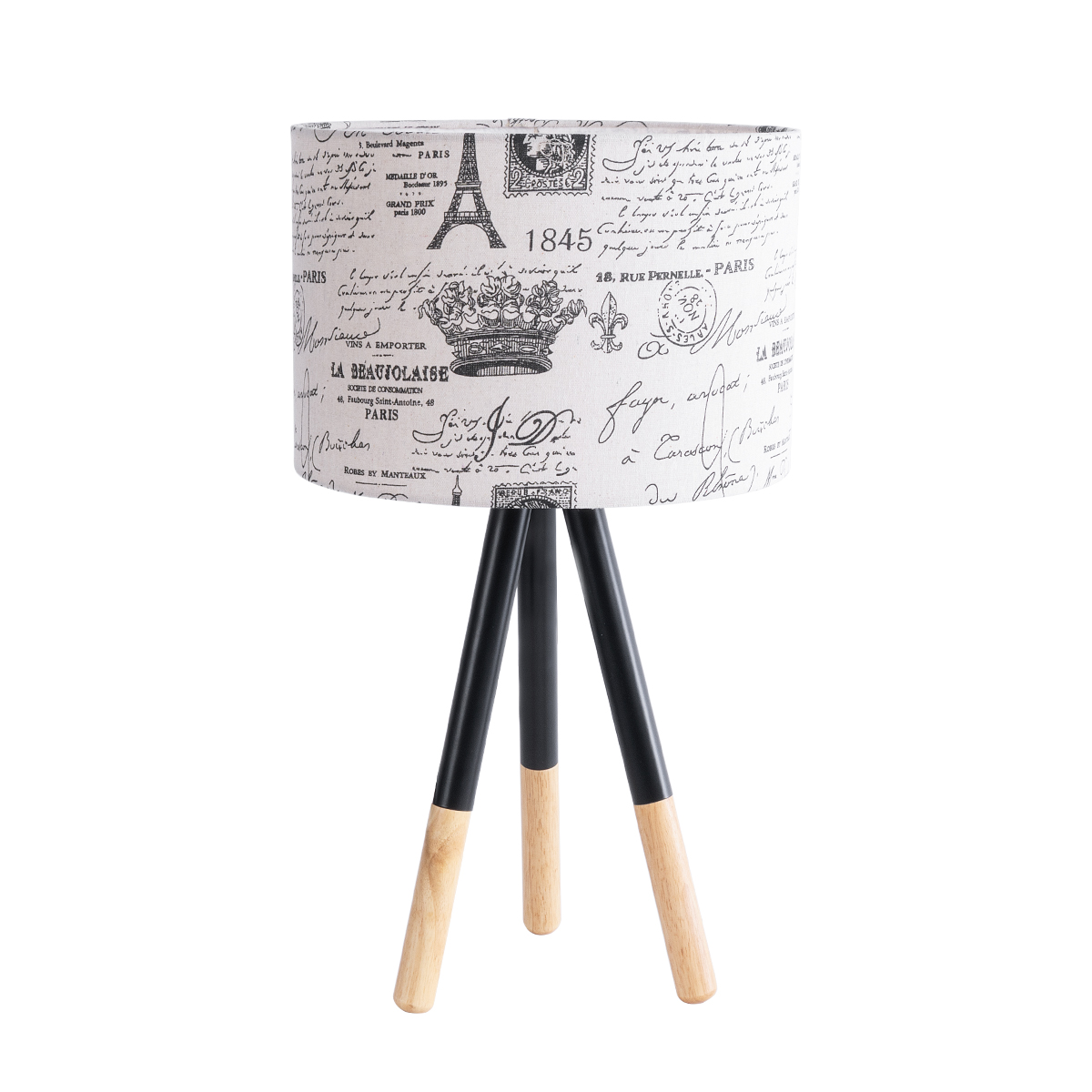 GloboStar® MAGAZINE 01230 Μοντέρνο Επιτραπέζιο Φωτιστικό Πορτατίφ Μονόφωτο 1 x E27 IP20 Μπεζ & Μαύρο Ξύλο με Λευκό Ύφασμα - Μ30 x Π30 x Υ55cm 5 GloboStar® MAGAZINE 01230 Μοντέρνο Επιτραπέζιο Φωτιστικό Πορτατίφ Μονόφωτο 1 x E27 IP20 Μπεζ & Μαύρο Ξύλο με Λευκό Ύφασμα - Μ30 x Π30 x Υ55cm - Image 3