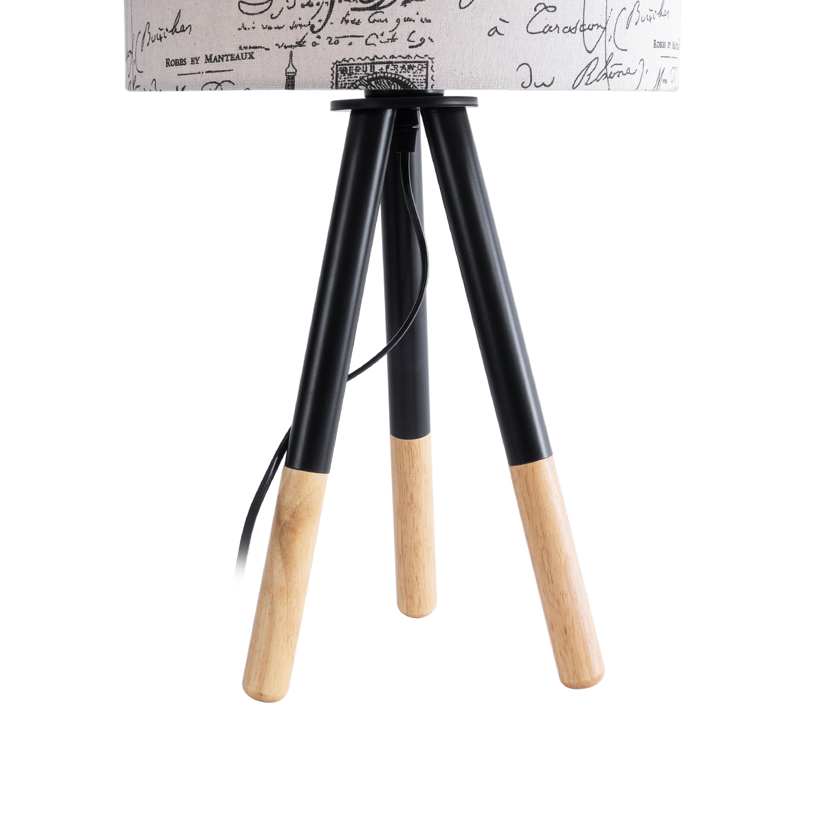 GloboStar® MAGAZINE 01230 Μοντέρνο Επιτραπέζιο Φωτιστικό Πορτατίφ Μονόφωτο 1 x E27 IP20 Μπεζ & Μαύρο Ξύλο με Λευκό Ύφασμα - Μ30 x Π30 x Υ55cm 8 GloboStar® MAGAZINE 01230 Μοντέρνο Επιτραπέζιο Φωτιστικό Πορτατίφ Μονόφωτο 1 x E27 IP20 Μπεζ & Μαύρο Ξύλο με Λευκό Ύφασμα - Μ30 x Π30 x Υ55cm - Image 6