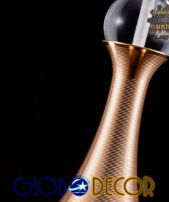 GLOBOSTAR® JADORE 01232 Μοντέρνο Κρεμαστό Φωτιστικό Οροφής LED 5W 400lm 120° AC 220-240V IP20 Θερμό Λευκό 3000K - Lumileds SMD Chip - Χρυσό & Διάφανο - Μ8 x Π8 x Υ26cm - 2 Χρόνια Εγγύηση 28 01232 6 1