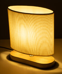 Alternative view of GLOBOSTAR® CHIARA 01241 Boho Επιτραπέζιο Φωτιστικό Πορτατίφ με Ντουί 1 x E27 AC 220-240V IP20 - Μπεζ - Μ25 x Π12 x Υ26cm