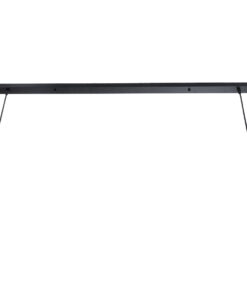 GLOBOSTAR® ALFREDA 01242 Μοντέρνο Κρεμαστό Φωτιστικό Οροφής με Ντουί 10 x E27 AC 220-240V IP20 - Μαύρο - Μ140 x Π18 x Υ7cm 18 01242 9