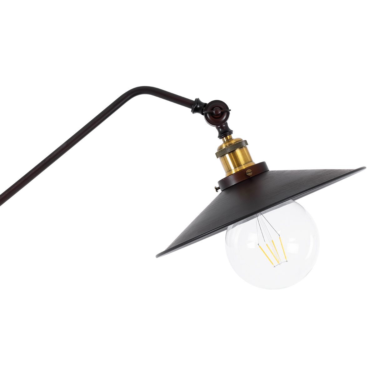 GLOBOSTAR® SILENE 01243 Vintage Επιδαπέδιο Φωτιστικό με Ντουί 1 x E27 AC 220-240V IP20 - Μαύρο & Χρυσό - Μ30 x Π30 x Υ194cm 9 GLOBOSTAR® SILENE 01243 Vintage Επιδαπέδιο Φωτιστικό με Ντουί 1 x E27 AC 220-240V IP20 - Μαύρο & Χρυσό - Μ30 x Π30 x Υ194cm - Image 7