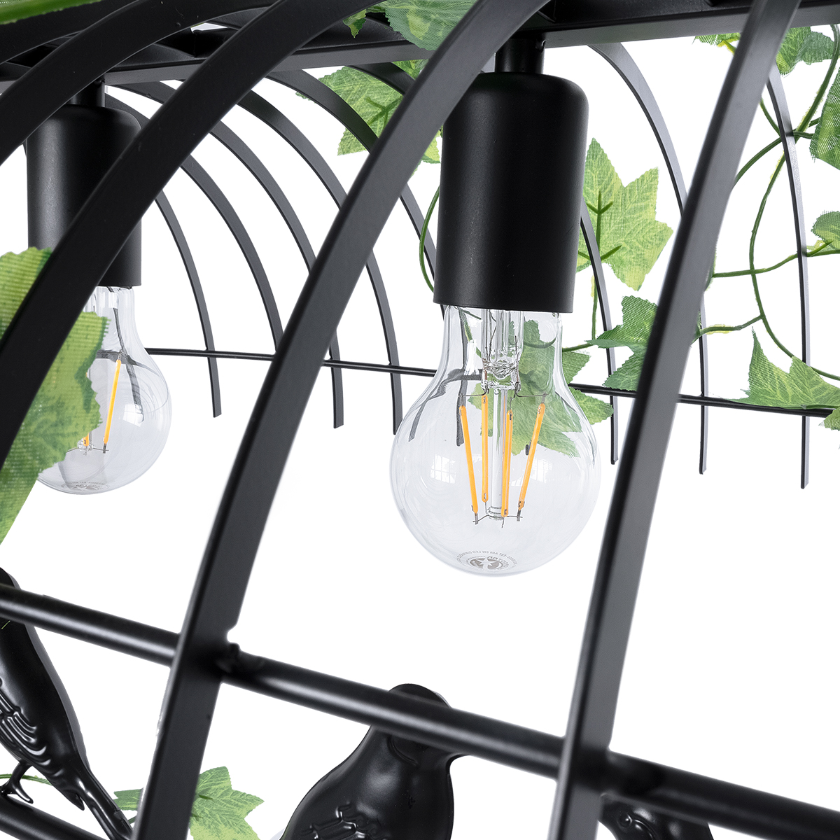 GLOBOSTAR® NEST 01255 Vintage Κρεμαστό Φωτιστικό Οροφής με Ντουί 4 x E27 AC 220-240V IP20 - Mαύρο & Πράσινο - Μ103 x Π34 x Υ36.5cm 9 GLOBOSTAR® NEST 01255 Vintage Κρεμαστό Φωτιστικό Οροφής με Ντουί 4 x E27 AC 220-240V IP20 - Mαύρο & Πράσινο - Μ103 x Π34 x Υ36.5cm - Image 7