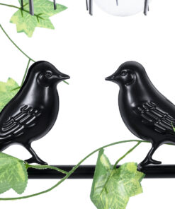 GLOBOSTAR® NEST 01255 Vintage Κρεμαστό Φωτιστικό Οροφής με Ντουί 4 x E27 AC 220-240V IP20 - Mαύρο & Πράσινο - Μ103 x Π34 x Υ36.5cm 19 01255 9