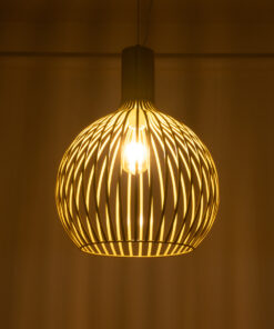 Alternative view of GLOBOSTAR® SCANDI 01267 Vintage Κρεμαστό Φωτιστικό Οροφής με Ντουί 1 x E27 AC 220-240V IP20 - Μπεζ - Μ38 x Π38 x Y50cm