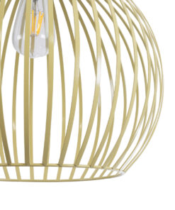 GLOBOSTAR® SCANDI 01267 Vintage Κρεμαστό Φωτιστικό Οροφής με Ντουί 1 x E27 AC 220-240V IP20 - Μπεζ - Μ38 x Π38 x Y50cm 19 01267 9