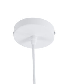 GLOBOSTAR® SEVILLE 01268 Μοντέρνο Κρεμαστό Φωτιστικό Οροφής με Ντουί 1 x E27 AC 220-240V IP20 - Λευκό & Χρυσό - Μ35 x Π35 x Υ35cm 20 01268 10