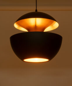 Alternative view of GLOBOSTAR® SEVILLE 01269 Μοντέρνο Κρεμαστό Φωτιστικό Οροφής με Ντουί 1 x E27 AC 220-240V IP20 - Μαύρο & Χρυσό - Μ35 x Π35 x Υ35cm