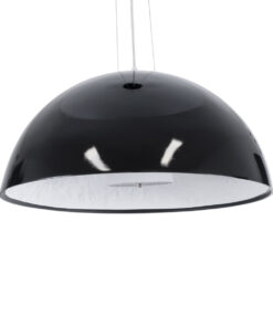 GloboStar® GLOBOSTAR® SERENIA 01270 Μοντέρνο Κρεμαστό Φωτιστικό Οροφής με Ντουί 1 x E27 AC 220-240V IP20 - Μαύρο & Λευκό - Μ60 x Π60 x Υ30cm