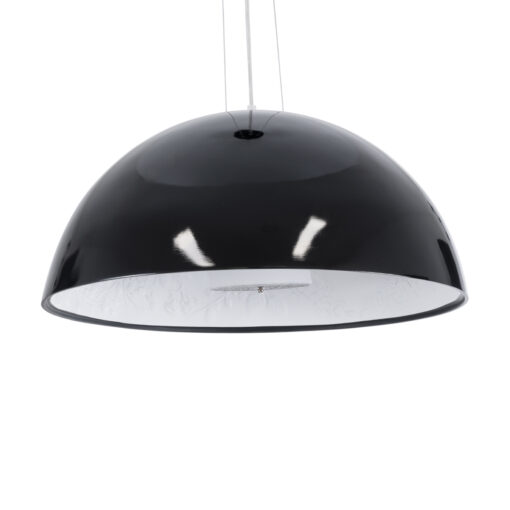 GloboStar® GLOBOSTAR® SERENIA 01270 Μοντέρνο Κρεμαστό Φωτιστικό Οροφής με Ντουί 1 x E27 AC 220-240V IP20 - Μαύρο & Λευκό - Μ60 x Π60 x Υ30cm
