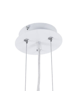 GLOBOSTAR® SERENIA 01271 Μοντέρνο Κρεμαστό Φωτιστικό Οροφής με Ντουί 1 x E27 AC 220-240V IP20 - Λευκό - Μ60 x Π60 x Υ30cm 19 01271 10