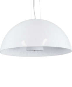 GloboStar® GLOBOSTAR® SERENIA 01271 Μοντέρνο Κρεμαστό Φωτιστικό Οροφής με Ντουί 1 x E27 AC 220-240V IP20 - Λευκό - Μ60 x Π60 x Υ30cm