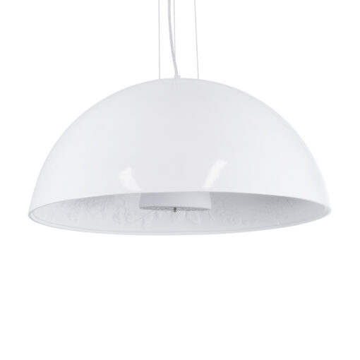 GloboStar® GLOBOSTAR® SERENIA 01271 Μοντέρνο Κρεμαστό Φωτιστικό Οροφής με Ντουί 1 x E27 AC 220-240V IP20 - Λευκό - Μ60 x Π60 x Υ30cm