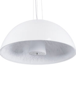 GLOBOSTAR® SERENIA 01271 Μοντέρνο Κρεμαστό Φωτιστικό Οροφής με Ντουί 1 x E27 AC 220-240V IP20 - Λευκό - Μ60 x Π60 x Υ30cm 15 01271 6