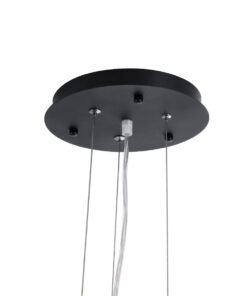 GLOBOSTAR® SERENIA 01272 Μοντέρνο Κρεμαστό Φωτιστικό Οροφής με Ντουί 1 x E27 AC 220-240V IP20 - Μαύρο & Λευκό - Μ90 x Π90 x Υ40cm 20 01272 10