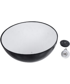 GLOBOSTAR® SERENIA 01272 Μοντέρνο Κρεμαστό Φωτιστικό Οροφής με Ντουί 1 x E27 AC 220-240V IP20 - Μαύρο & Λευκό - Μ90 x Π90 x Υ40cm 21 01272 11