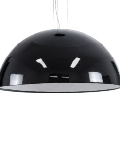 GloboStar® GLOBOSTAR® SERENIA 01272 Μοντέρνο Κρεμαστό Φωτιστικό Οροφής με Ντουί 1 x E27 AC 220-240V IP20 - Μαύρο & Λευκό - Μ90 x Π90 x Υ40cm