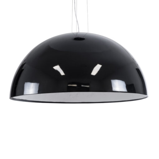 GloboStar® GLOBOSTAR® SERENIA 01272 Μοντέρνο Κρεμαστό Φωτιστικό Οροφής με Ντουί 1 x E27 AC 220-240V IP20 - Μαύρο & Λευκό - Μ90 x Π90 x Υ40cm
