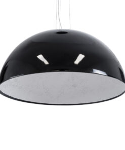 GLOBOSTAR® SERENIA 01272 Μοντέρνο Κρεμαστό Φωτιστικό Οροφής με Ντουί 1 x E27 AC 220-240V IP20 - Μαύρο & Λευκό - Μ90 x Π90 x Υ40cm 16 01272 6