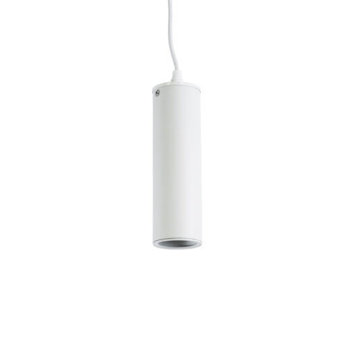 GloboStar® GLOBOSTAR® CANNON 01274 Μοντέρνο Κρεμαστό Φωτιστικό Οροφής με Ντουί 1 x GU10 AC 220-240V IP20 - Λευκό - Μ6 x Π6 x Y20cm