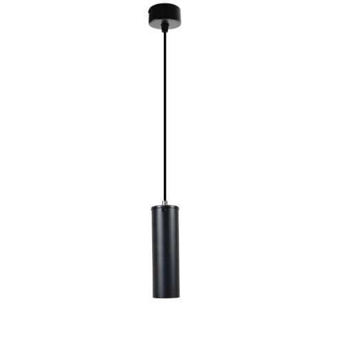 GloboStar® GLOBOSTAR® CANNON 01275 Μοντέρνο Κρεμαστό Φωτιστικό Οροφής με Ντουί 1 x E27 AC 220-240V IP20 - Μαύρο - Μ6 x Π6 x Υ20cm