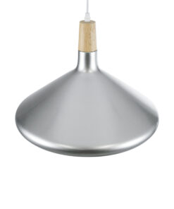 GLOBOSTAR® FELICITA 01276 Μοντέρνο Κρεμαστό Φωτιστικό Οροφής με Ντουί 1 x E27 AC 220-240V IP20 - Ασημί & Μπεζ - Μ40 x Π40 x Y30cm 17 01276 7