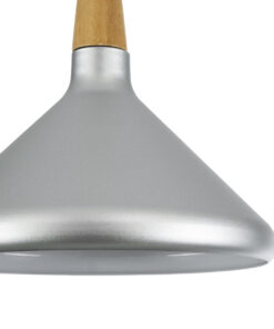 GLOBOSTAR® FELICITA 01277 Μοντέρνο Κρεμαστό Φωτιστικό Οροφής με Ντουί 1 x E27 AC 220-240V IP20 - Ασημί & Μπεζ - Μ30 x Π30 x Υ25cm 18 01277 8