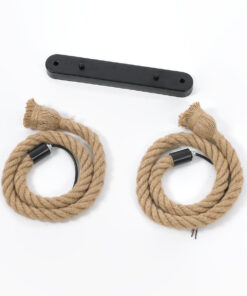 GLOBOSTAR® ROPE 01279 Boho Κρεμαστό Φωτιστικό Οροφής με Ντουί 2 x E27 AC 220-240V IP20 - Μπεζ - Μ30 x Π3.5 x Υ100cm 11 01279 6