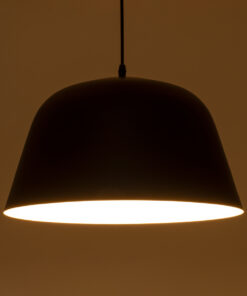 Alternative view of GLOBOSTAR® UPVALE 01281 Μοντέρνο Κρεμαστό Φωτιστικό Οροφής με Ντουί 1 x E27 AC 220-240V IP20 - Μαύρο & Λευκό - Μ40 x Π40 x Υ24cm