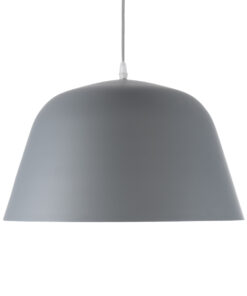 GLOBOSTAR® UPVALE 01282 Μοντέρνο Κρεμαστό Φωτιστικό Οροφής με Ντουί 1 x E27 AC 220-240V IP20 - Γκρι & Λευκό - Μ40 x Π40 x Υ24cm 14 01282 4