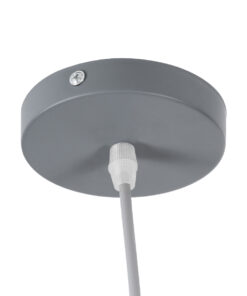 GLOBOSTAR® UPVALE 01282 Μοντέρνο Κρεμαστό Φωτιστικό Οροφής με Ντουί 1 x E27 AC 220-240V IP20 - Γκρι & Λευκό - Μ40 x Π40 x Υ24cm 18 01282 8