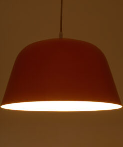 Alternative view of GLOBOSTAR® UPVALE 01283 Μοντέρνο Κρεμαστό Φωτιστικό Οροφής με Ντουί 1 x E27 AC 220-240V IP20 - Πορτοκαλί & Λευκό - Μ40 x Π40 x Υ24cm