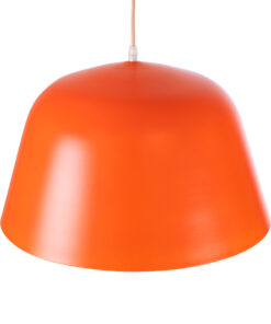 GLOBOSTAR® UPVALE 01283 Μοντέρνο Κρεμαστό Φωτιστικό Οροφής με Ντουί 1 x E27 AC 220-240V IP20 - Πορτοκαλί & Λευκό - Μ40 x Π40 x Υ24cm 16 01283 6