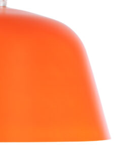 GLOBOSTAR® UPVALE 01283 Μοντέρνο Κρεμαστό Φωτιστικό Οροφής με Ντουί 1 x E27 AC 220-240V IP20 - Πορτοκαλί & Λευκό - Μ40 x Π40 x Υ24cm 17 01283 7