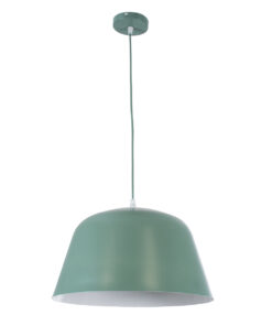 GLOBOSTAR® UPVALE 01285 Μοντέρνο Κρεμαστό Φωτιστικό Οροφής με Ντουί 1 x E27 AC 220-240V IP20 - Πράσινο & Λευκό - Μ40 x Π40 x Υ24cm 13 01285 3