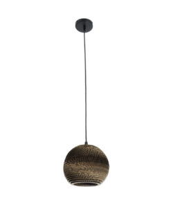 GLOBOSTAR® SANTORINI 01288 Boho Κρεμαστό Φωτιστικό Οροφής με Ντουί 1 x E27 AC 220-240V IP20 - Καφέ - Μ20 x Π20 x Y16cm 15 01288 4