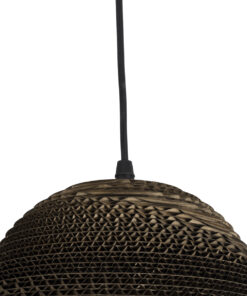 GLOBOSTAR® SANTORINI 01288 Boho Κρεμαστό Φωτιστικό Οροφής με Ντουί 1 x E27 AC 220-240V IP20 - Καφέ - Μ20 x Π20 x Y16cm 19 01288 8