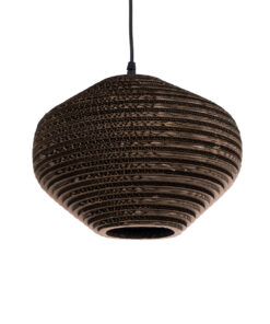 GloboStar® GLOBOSTAR® SANTORINI 01293 Boho Κρεμαστό Φωτιστικό Οροφής με Ντουί 1 x E27 AC 220-240V IP20 - Καφέ - Μ30 x Π30 x Y20cm