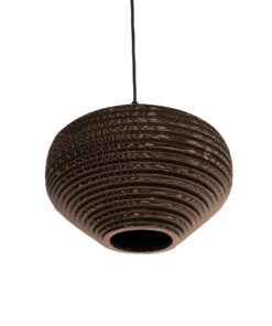 GLOBOSTAR® SANTORINI 01293 Boho Κρεμαστό Φωτιστικό Οροφής με Ντουί 1 x E27 AC 220-240V IP20 - Καφέ - Μ30 x Π30 x Y20cm 17 01293 6