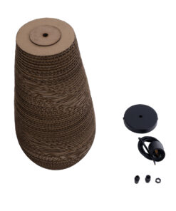 GLOBOSTAR® SANTORINI 01294 Boho Κρεμαστό Φωτιστικό Οροφής με Ντουί 1 x E27 AC 220-240V IP20 - Καφέ - Μ21 x Π21 x Y43cm 23 01294 11