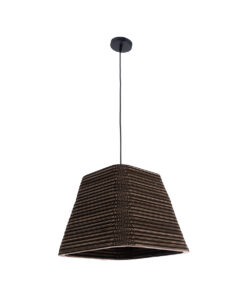 GLOBOSTAR® SANTORINI 01295 Boho Κρεμαστό Φωτιστικό Οροφής με Ντουί 1 x E27 AC 220-240V IP20 - Καφέ - Μ38 x Π38 x Υ30cm 15 01295 4