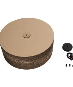 GLOBOSTAR® SANTORINI 01297 Boho Κρεμαστό Φωτιστικό Οροφής με Ντουί 1 x E27 AC 220-240V IP20 - Καφέ - Μ50 x Π50 x Υ20cm 22 01297 11