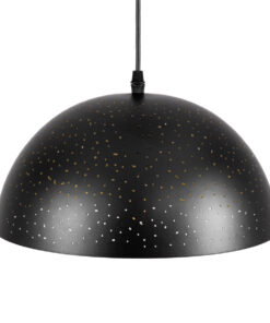 GLOBOSTAR® SOLANA 01301 Μοντέρνο Κρεμαστό Φωτιστικό Οροφής με Ντουί 1 x E27 AC 220-240V IP20 - Μαύρο & Χρυσό - Μ30 x Π30 x Υ15cm 18 01301 6