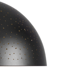 GLOBOSTAR® SOLANA 01301 Μοντέρνο Κρεμαστό Φωτιστικό Οροφής με Ντουί 1 x E27 AC 220-240V IP20 - Μαύρο & Χρυσό - Μ30 x Π30 x Υ15cm 19 01301 7