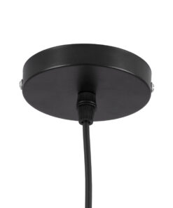 GLOBOSTAR® SOLANA 01301 Μοντέρνο Κρεμαστό Φωτιστικό Οροφής με Ντουί 1 x E27 AC 220-240V IP20 - Μαύρο & Χρυσό - Μ30 x Π30 x Υ15cm 20 01301 8